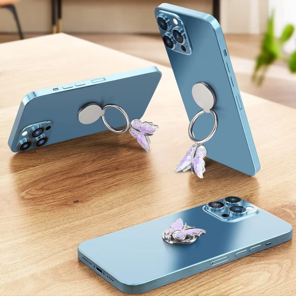 Butterfly Phone Ring Grip 360 Degree Rotating‎ Plating Finger Holder Kickstand